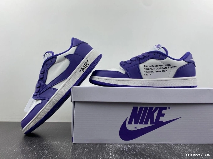 Boostmaster lin X X CUSTOM OFF-WHITE SCOTT 1 AIR TRAVIS JORDAN DM7890-386 0715